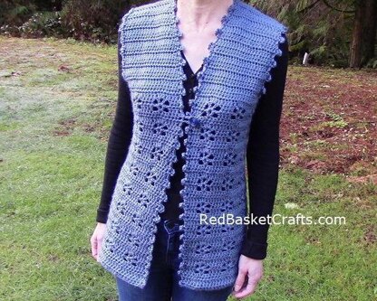 Petal Vest - Easy Double Crochet