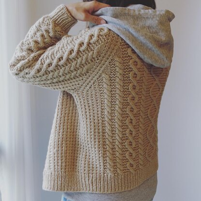 Cabled Cardigan Knitting pattern by Irene Lin | LoveCrafts