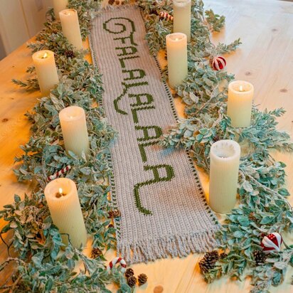 Falalalala Crochet Table Runner