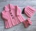 Elizabeth Coat, Hat & Booties 16 inch chest size newborn