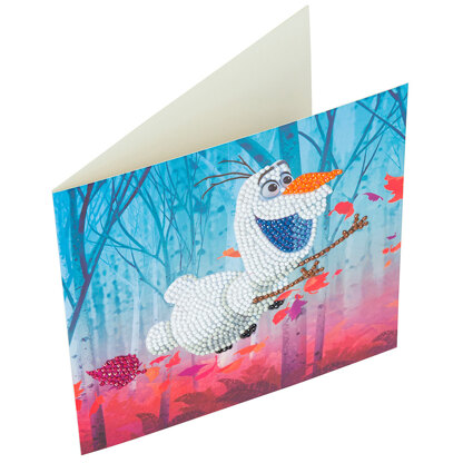 Crystal Art Floating Olaf, 18x18cm Card Diamond Painting Kit