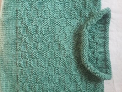 #28 Basketweave Pullover- Child & Adult Sweater