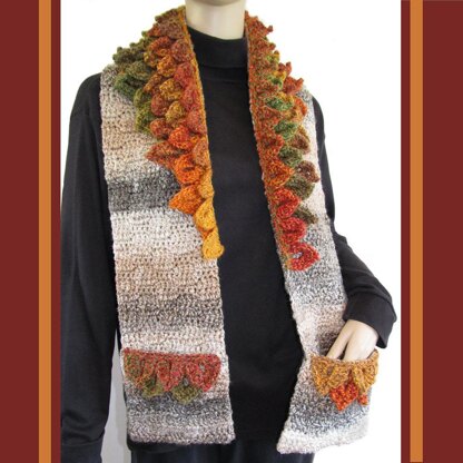 Autumn Leaves Pocket Scarf