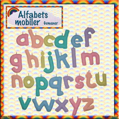 Alfabets-mobiler - Gemener
