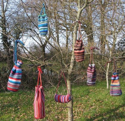 Felted woollen duffel bags