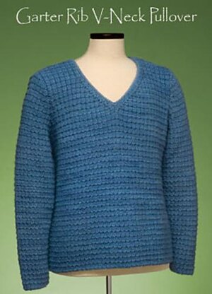 Garter Rib V-Neck Pullover #162