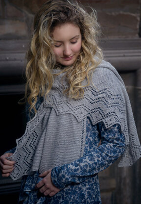 Lace Shawl in The Fibre Co. Meadow - Downloadable PDF