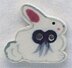 Mill Hill Button 86043 - Bow Bunny