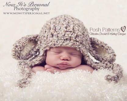 Little Lamb Earflap Hat Crochet Pattern 127