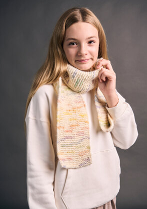 Mini Apollo Hat & Scarf in MODE at Rowan Colourmix PDF