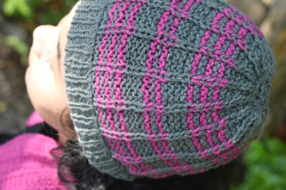 Turnabout Hat and Scarf Set in Cascade Yarns Aegean Tweed - DK646 - Downloadable PDF