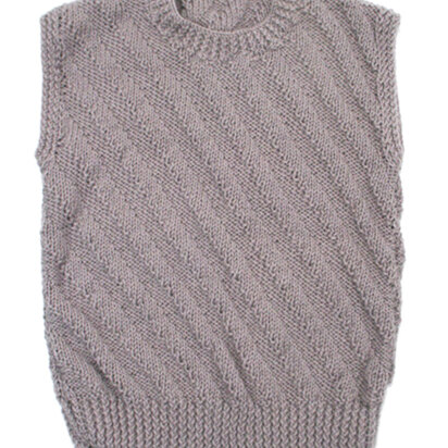 Light Wave Sweater Vest in Caledon Hills Chunky Wool