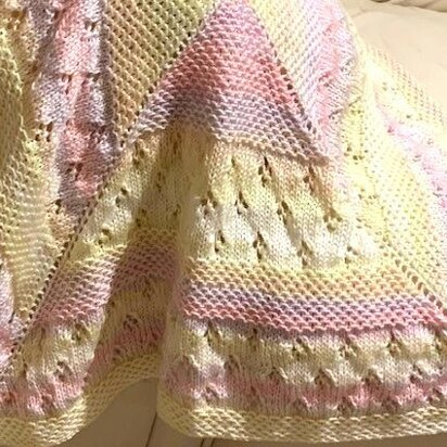 LULLABY in DK baby blanket - knitting pattern