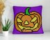Pumpkin Halloween Cushion Diagonal Crochet Mini C2C Pattern Trick or Treat Graph