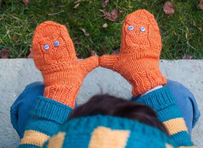 Pop-Up Owl Mittens - Update 12/16/16