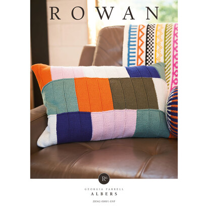 Albers Cushion in Rowan Handknit Cotton - Downloadable PDF