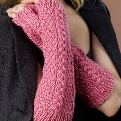 Fingerless Gloves in Caron Simply Soft - Downloadable PDF