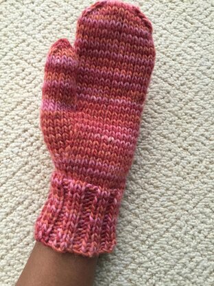 Heartflower Cabled Mittens