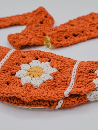 Daisy Granny Square Bum Bag