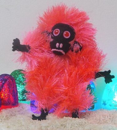 Pinky the fluorescent egg-laying space orangutan