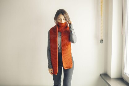 Classic long scarf - super easy knit scarf + VIDEO