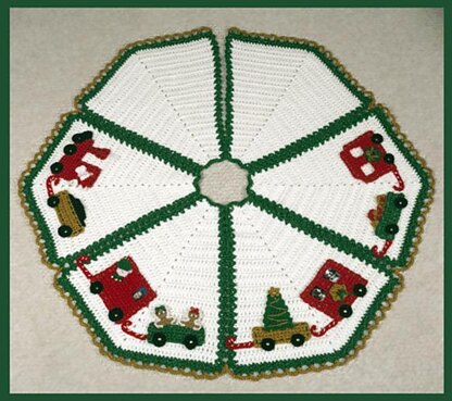 0732 North Pole Express Tree Skirt