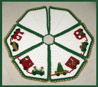 0732 North Pole Express Tree Skirt 