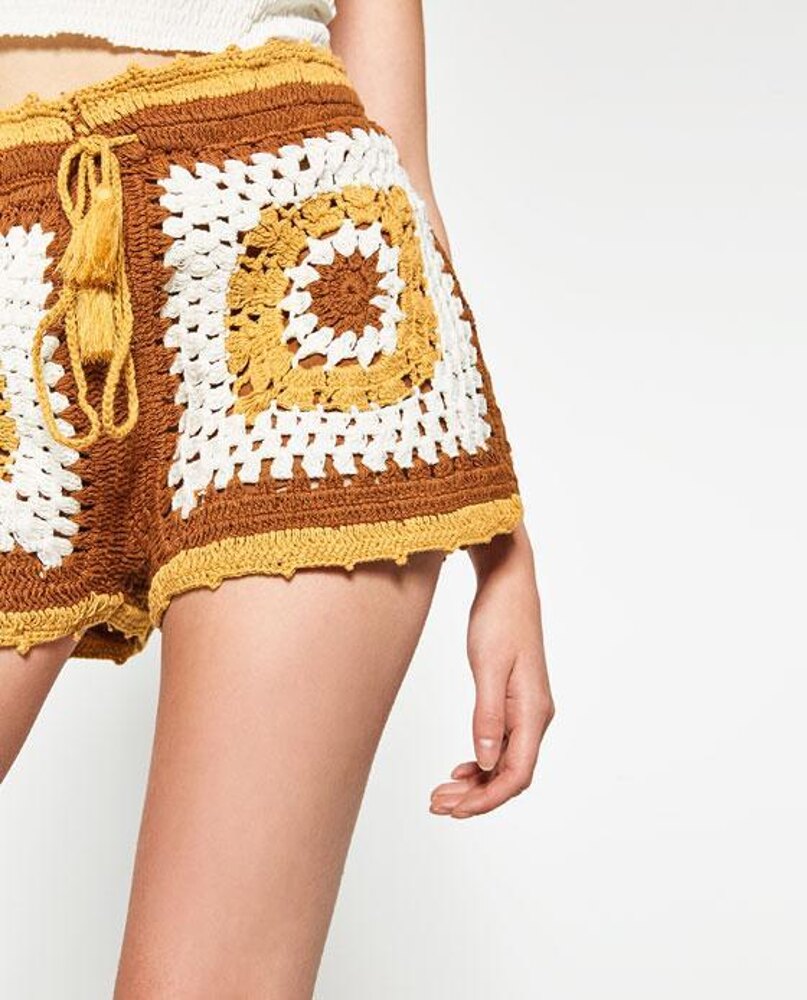 Crochet granny shop square shorts