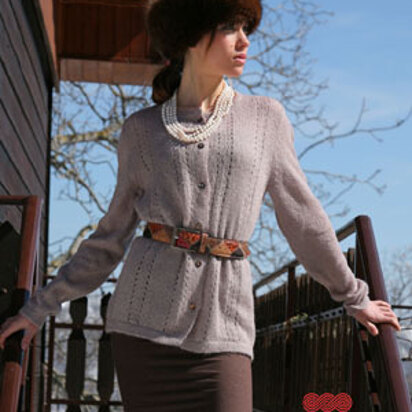 Grazia Cardigan in Adriafil Kid Mohair