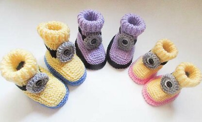 Funny Character Baby Booties