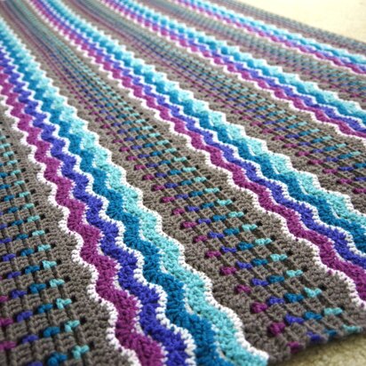 Whispering Waves Afghan