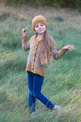 After fall cardigan (child version)