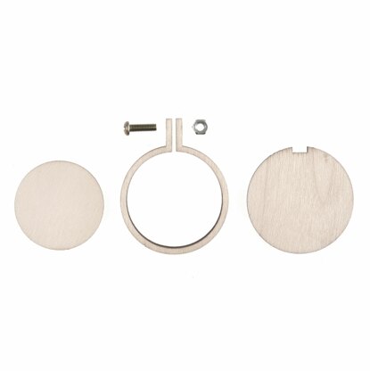 Groves Frame: Mini Embroidery Hoop: Round: 40 x 40mm - Pack of 3