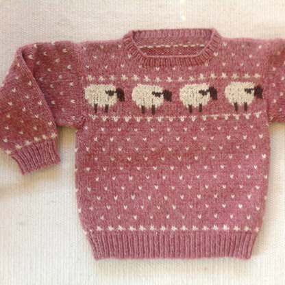 Yankee Knitter Designs 1 Child's Sheep & Reindeer Sweaters