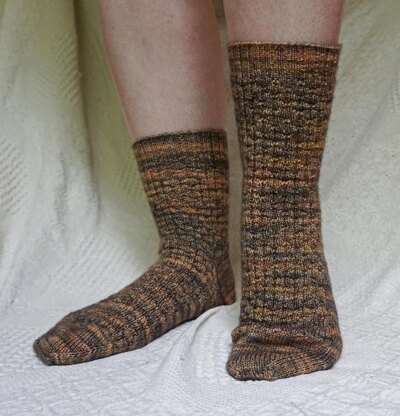 Freckled Rib Socks