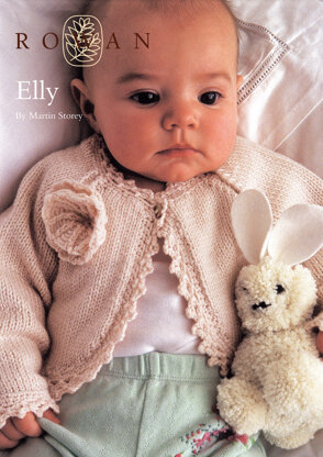 Elly Baby Cardigan in Rowan Baby Merino Silk DK