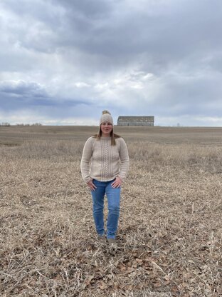 Adult Raglan Cable Sweater