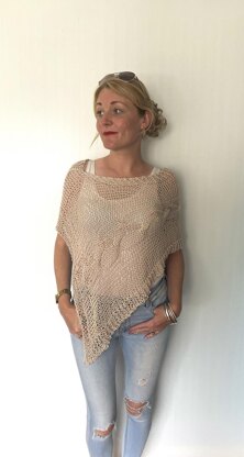 Delicate Cable Poncho