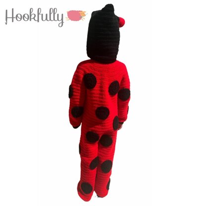 Ladybug kids onesie pyjamas