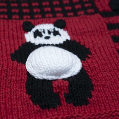 Panda Blanket in Cascade Yarns Anthem Chunky - C340 - Downloadable PDF