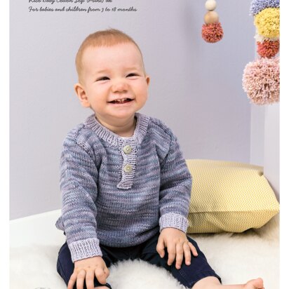 Sweater in Rico Baby Cotton Soft DK & Baby Cotton Soft Print DK - 889 - Downloadable PDF