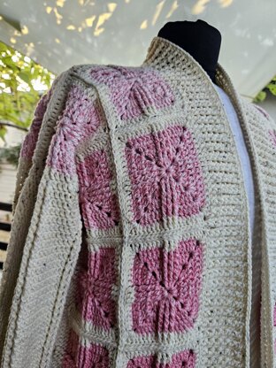 Cardigan with granny squares