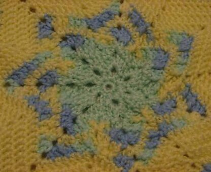 Textured Star Baby Afghan