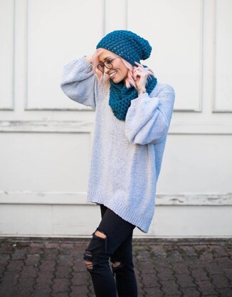 Perfectly Puff Beanie & Cowl Set