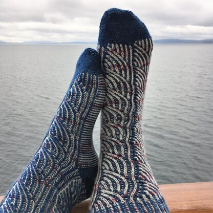 Briny Path Socks