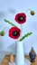 Poppy flower bouquet