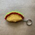 Amigurumi Taco Keychain Catnip Toy