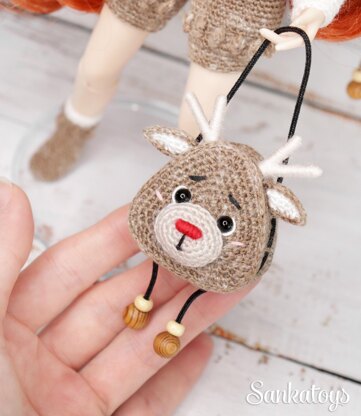 Reindeer outfit for Blythe doll