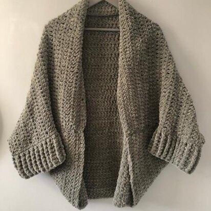 Velvet Cocoon Crochet Cardigan