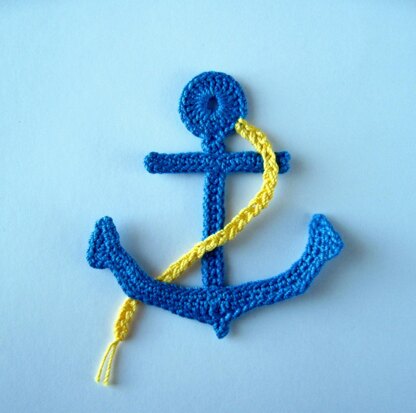 Crochet Pattern Anchor Applique